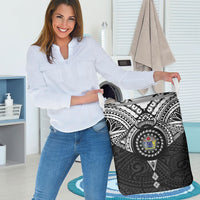 Cook Islands Manta Ray Laundry Basket Kuki Airani Tattoo Black Color LT14 - Polynesian Pride