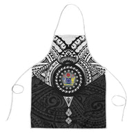 Cook Islands Manta Ray Apron Kuki Airani Tattoo Black Color LT14 Black - Polynesian Pride