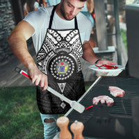 Cook Islands Manta Ray Apron Kuki Airani Tattoo Black Color LT14 - Polynesian Pride