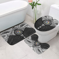 Cook Islands Manta Ray Bathroom Set Kuki Airani Tattoo Black Color LT14 - Polynesian Pride