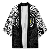 Cook Islands Manta Ray Kimono Kuki Airani Tattoo Black Color LT14 Unisex Black - Polynesian Pride
