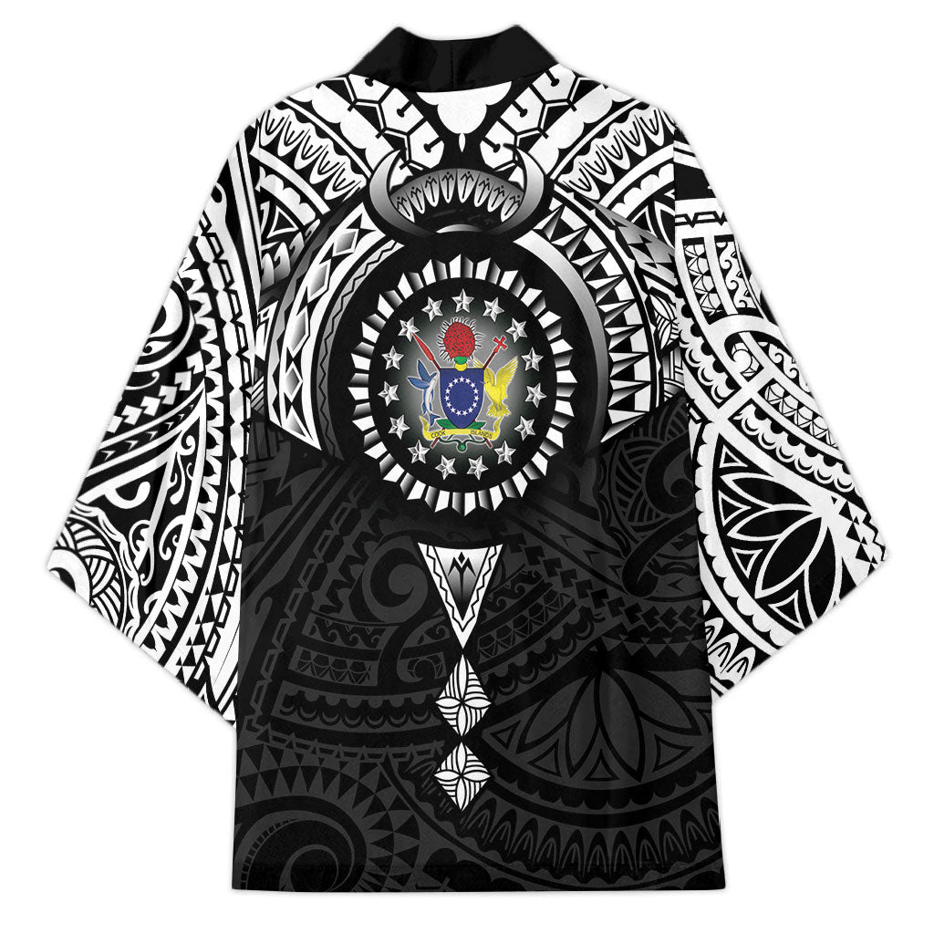 Cook Islands Manta Ray Kimono Kuki Airani Tattoo Black Color LT14 - Polynesian Pride