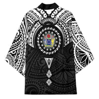 Cook Islands Manta Ray Kimono Kuki Airani Tattoo Black Color LT14 - Polynesian Pride
