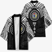 Cook Islands Manta Ray Kimono Kuki Airani Tattoo Black Color LT14 - Polynesian Pride