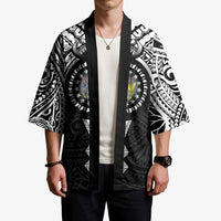 Cook Islands Manta Ray Kimono Kuki Airani Tattoo Black Color LT14 - Polynesian Pride