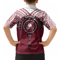 Personalised Cook Islands Mangaia Hawaiian Shirt Map With Kuki Airani Manta Ray Tattoo LT14 - Polynesian Pride