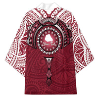 Personalised Cook Islands Mangaia Kimono Map With Kuki Airani Manta Ray Tattoo LT14 - Polynesian Pride