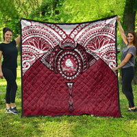 Personalised Cook Islands Mangaia Quilt Map With Kuki Airani Manta Ray Tattoo LT14 - Polynesian Pride