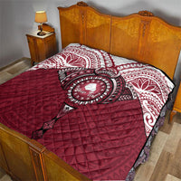 Personalised Cook Islands Mangaia Quilt Map With Kuki Airani Manta Ray Tattoo LT14 - Polynesian Pride