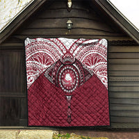 Personalised Cook Islands Mangaia Quilt Map With Kuki Airani Manta Ray Tattoo LT14 - Polynesian Pride