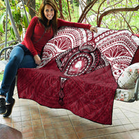 Personalised Cook Islands Mangaia Quilt Map With Kuki Airani Manta Ray Tattoo LT14 - Polynesian Pride