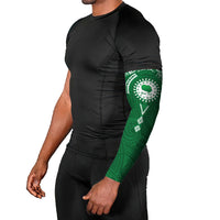 Personalised Cook Islands Rarotonga Arm Sleeves Map With Kuki Airani Manta Ray Tattoo LT14 - Polynesian Pride
