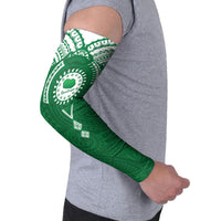 Personalised Cook Islands Rarotonga Arm Sleeves Map With Kuki Airani Manta Ray Tattoo LT14 - Polynesian Pride