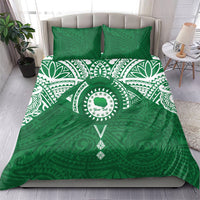 Personalised Cook Islands Rarotonga Bedding Set Map With Kuki Airani Manta Ray Tattoo LT14 - Polynesian Pride