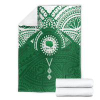 Personalised Cook Islands Rarotonga Blanket Map With Kuki Airani Manta Ray Tattoo LT14 - Polynesian Pride