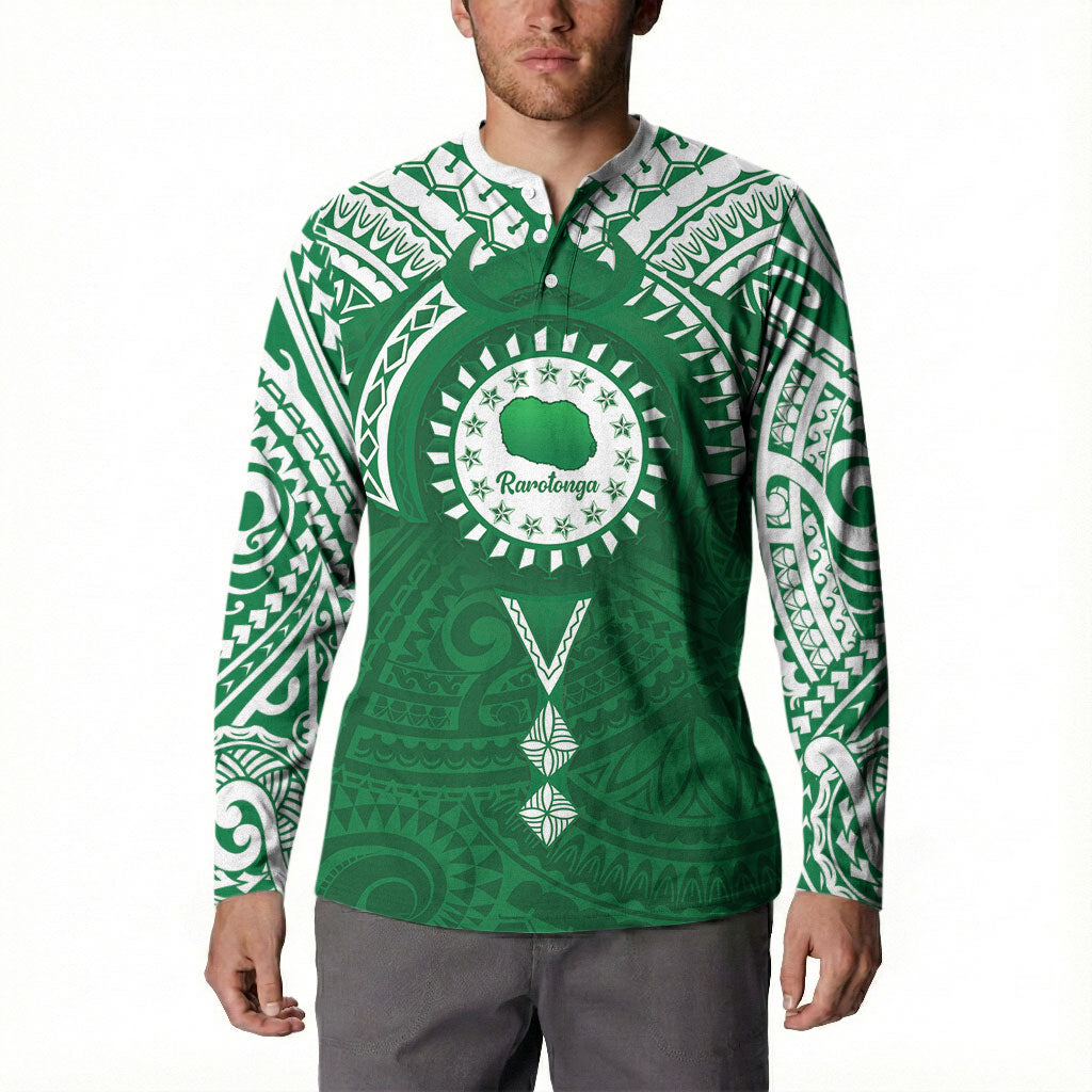 Personalised Cook Islands Rarotonga Button Sweatshirt Map With Kuki Airani Manta Ray Tattoo LT14 - Polynesian Pride