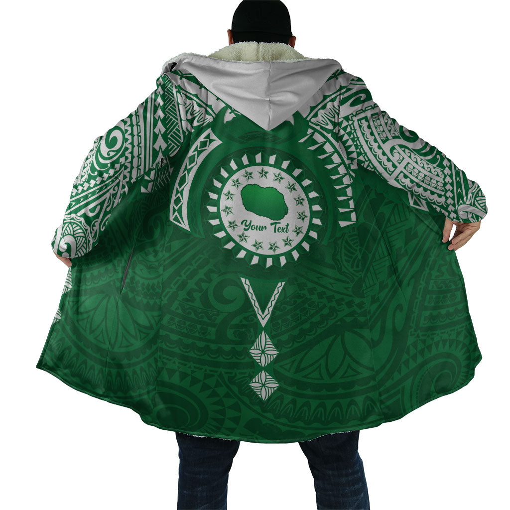 Personalised Cook Islands Rarotonga Cloak Map With Kuki Airani Manta Ray Tattoo