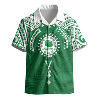 Personalised Cook Islands Rarotonga Kid Hawaiian Shirt Map With Kuki Airani Manta Ray Tattoo LT14 - Polynesian Pride