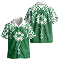 Personalised Cook Islands Rarotonga Kid Hawaiian Shirt Map With Kuki Airani Manta Ray Tattoo LT14 - Polynesian Pride