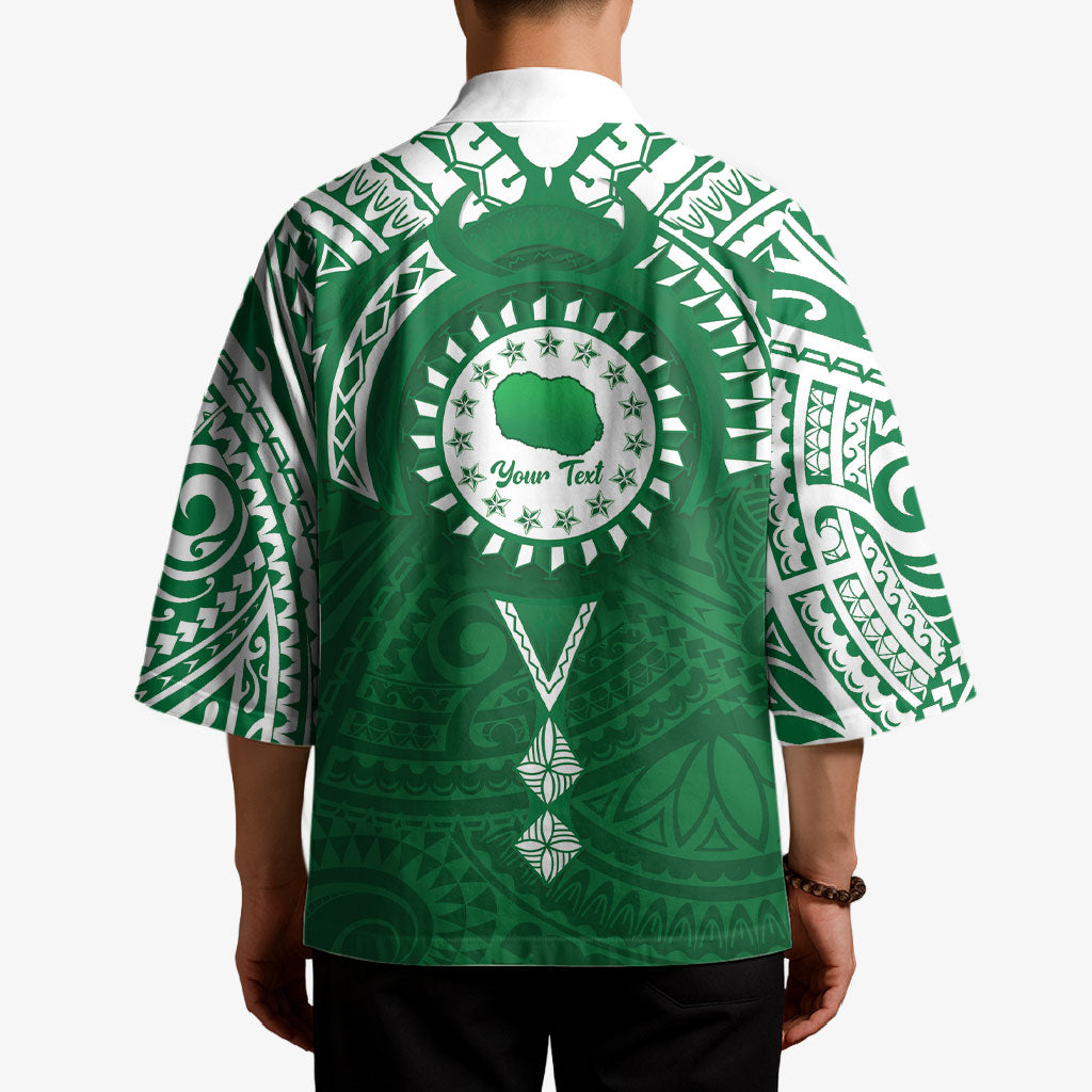 Personalised Cook Islands Rarotonga Kimono Map With Kuki Airani Manta Ray Tattoo LT14 - Polynesian Pride