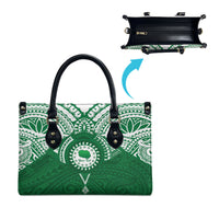 Personalised Cook Islands Rarotonga Leather Bag Map With Kuki Airani Manta Ray Tattoo LT14 - Polynesian Pride