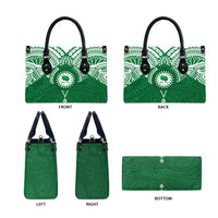 Personalised Cook Islands Rarotonga Leather Bag Map With Kuki Airani Manta Ray Tattoo LT14 - Polynesian Pride