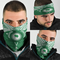 Personalised Cook Islands Rarotonga Neck Gaiter Map With Kuki Airani Manta Ray Tattoo LT14 - Polynesian Pride