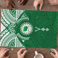 Personalised Cook Islands Rarotonga Puzzle Map With Kuki Airani Manta Ray Tattoo LT14 - Polynesian Pride