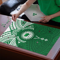 Personalised Cook Islands Rarotonga Puzzle Map With Kuki Airani Manta Ray Tattoo LT14 - Polynesian Pride