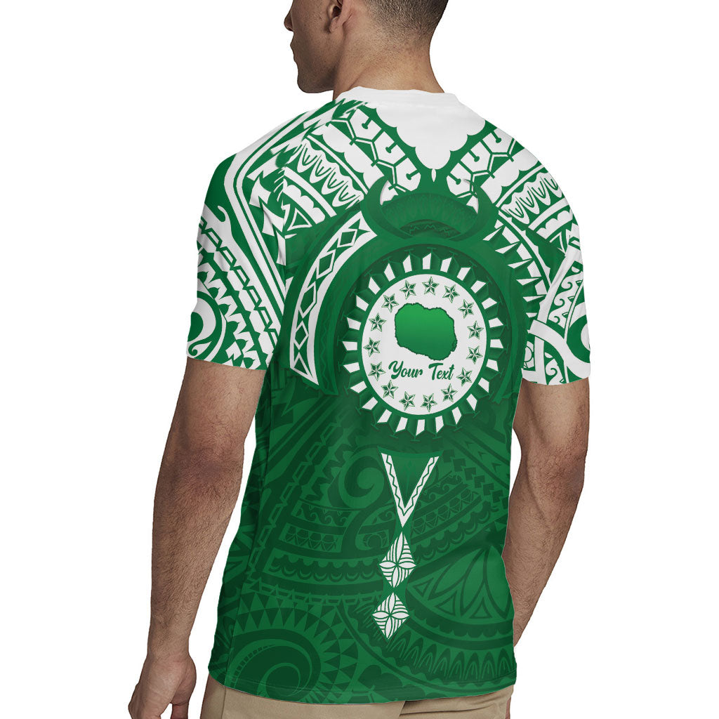 Personalised Cook Islands Rarotonga Rugby Jersey Map With Kuki Airani Manta Ray Tattoo LT14 - Polynesian Pride