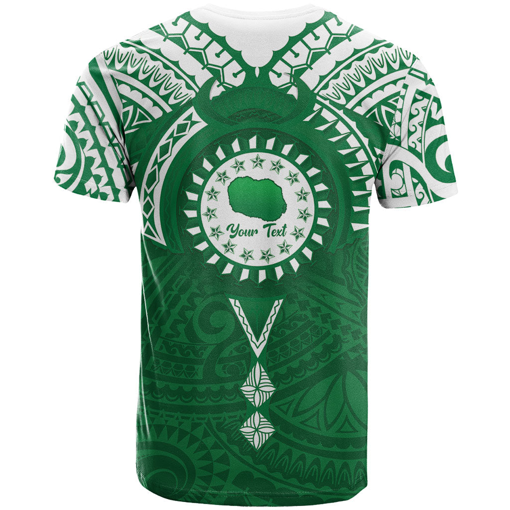 Personalised Cook Islands Rarotonga T Shirt Map With Kuki Airani Manta Ray Tattoo LT14 - Polynesian Pride