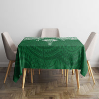 Personalised Cook Islands Rarotonga Tablecloth Map With Kuki Airani Manta Ray Tattoo LT14 - Polynesian Pride