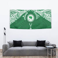 Personalised Cook Islands Rarotonga Tapestry Map With Kuki Airani Manta Ray Tattoo