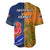 France And Australia Rugby Baseball Jersey 2023 World Cup Le Bleus Wallabies Together LT14 - Polynesian Pride