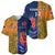 Custom France And Australia Rugby Baseball Jersey 2023 World Cup Le Bleus Wallabies Together LT14 - Polynesian Pride