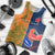 Custom France And Australia Rugby Men Tank Top 2023 World Cup Le Bleus Wallabies Together LT14 Gold - Polynesian Pride