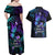 Polynesia Suicide Prevention Awareness Couples Matching Off Shoulder Maxi Dress and Hawaiian Shirt Your Life Is Worth Living For Polynesian Purple Pattern LT14 - Polynesian Pride