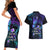 Polynesia Suicide Prevention Awareness Couples Matching Short Sleeve Bodycon Dress and Hawaiian Shirt Your Life Is Worth Living For Polynesian Purple Pattern LT14 - Polynesian Pride