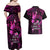 Polynesia Suicide Prevention Awareness Couples Matching Off Shoulder Maxi Dress and Hawaiian Shirt Your Life Is Worth Living For Polynesian Pink Pattern LT14 - Polynesian Pride