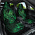 New Zealand Tuatara Car Seat Cover Aotearoa Maori Clematis Flowers - Green