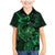 New Zealand Tuatara Family Matching Mermaid Dress and Hawaiian Shirt Aotearoa Maori Clematis Flowers - Green