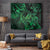 New Zealand Tuatara Tapestry Aotearoa Maori Clematis Flowers - Green