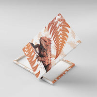 Red New Zealand Tuatara Canvas Wall Art Aotearoa Sphenodon Punctatus Silver Fern LT14 With Frame Red - Polynesian Pride