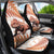 Red New Zealand Tuatara Car Seat Cover Aotearoa Sphenodon Punctatus Silver Fern