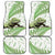 Green New Zealand Tuatara Car Mats Aotearoa Sphenodon Punctatus Silver Fern