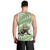 Green New Zealand Tuatara Men Tank Top Aotearoa Sphenodon Punctatus Silver Fern