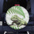 Green New Zealand Tuatara Spare Tire Cover Aotearoa Sphenodon Punctatus Silver Fern