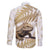 Gold New Zealand Tuatara Family Matching Short Sleeve Bodycon Dress and Hawaiian Shirt Aotearoa Sphenodon Punctatus Silver Fern