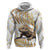 Gold New Zealand Tuatara Zip Hoodie Aotearoa Sphenodon Punctatus Silver Fern