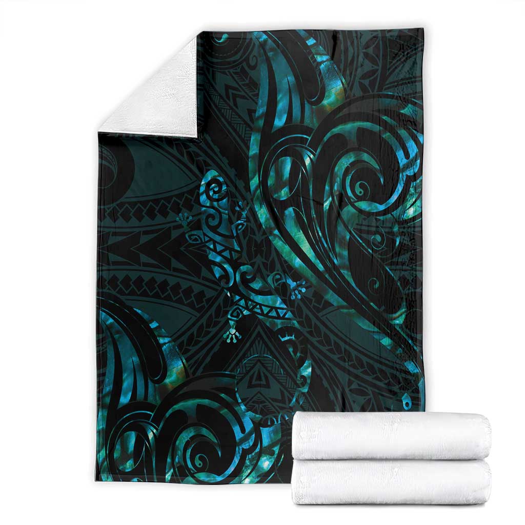 New Zealand Skink Blanket Aotearoa Maori Mix Paua Shell LT14 - Polynesian Pride